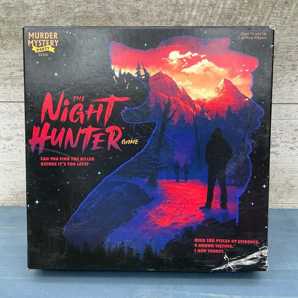 University Games The Night Hunter Murder Mystery Party Game AS IS